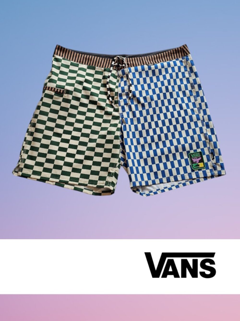 Vans 40 Daily Boardshort Mani Wata Green Blue